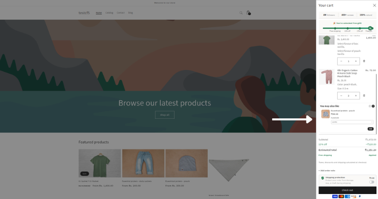Upcartaov-shopify-storefront