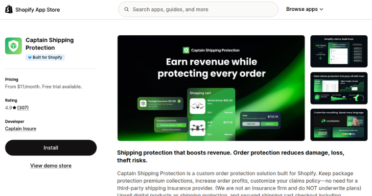 captain-shipping-protection-shopify-app