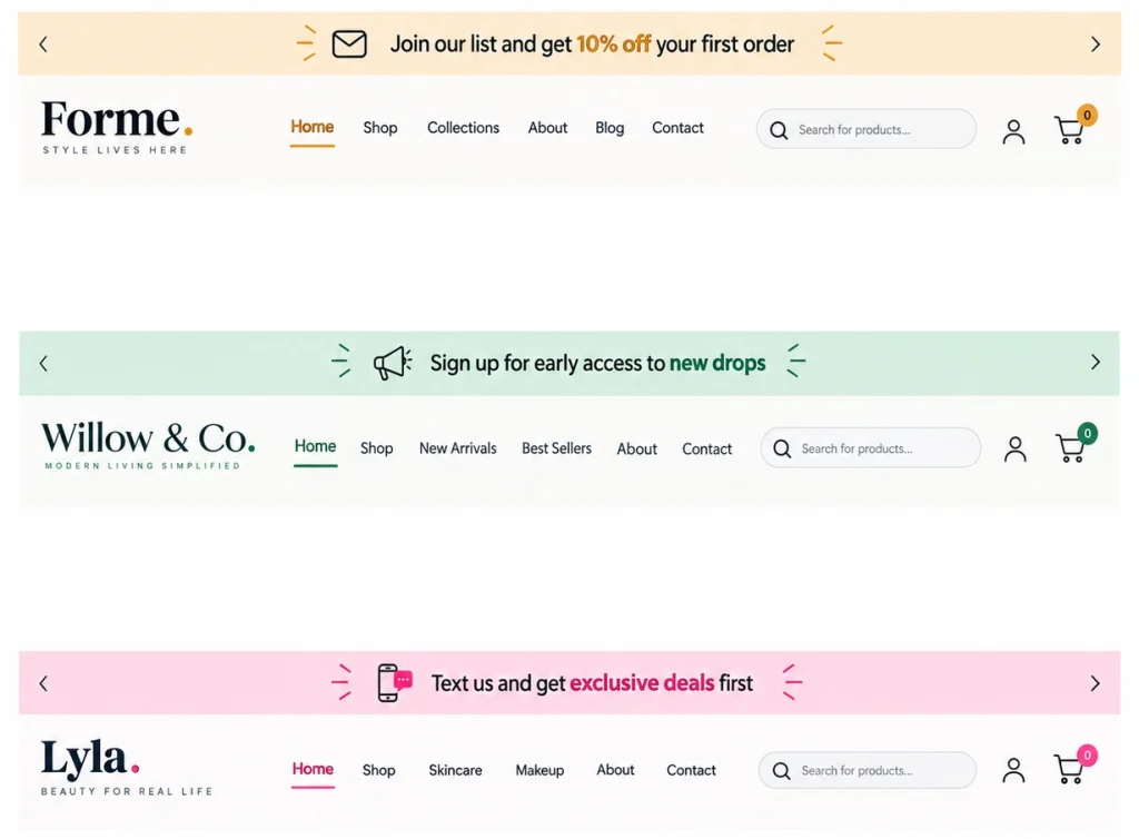 email-signup-discount-announcement-bar-Shopify