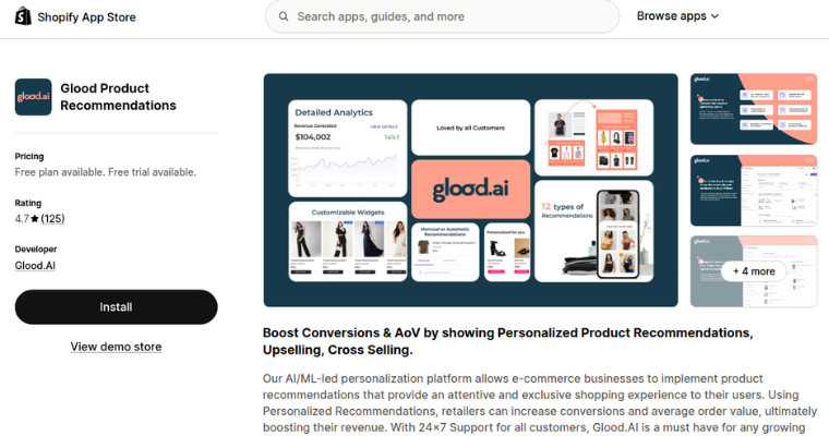 glood-ai-product-recommendations-shopify