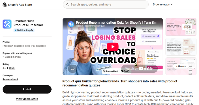 revenuehunt-product-quiz-maker-shopify