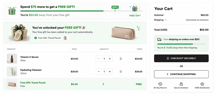 shopify-free-gift-minimum-order-value-cart