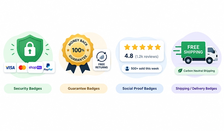 trust-badge-types-security-guarantee-social-proof-shipping