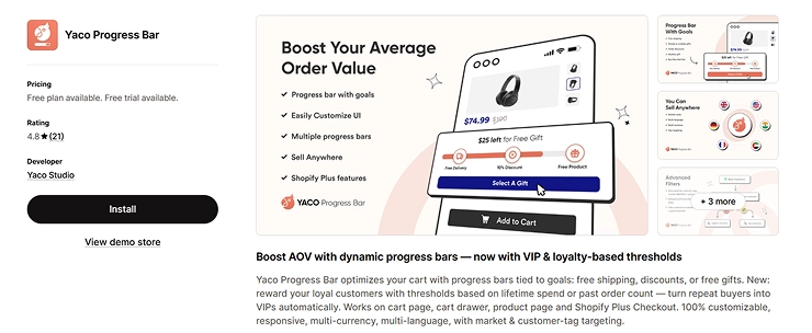 yaco-progress-bar-shopify-app
